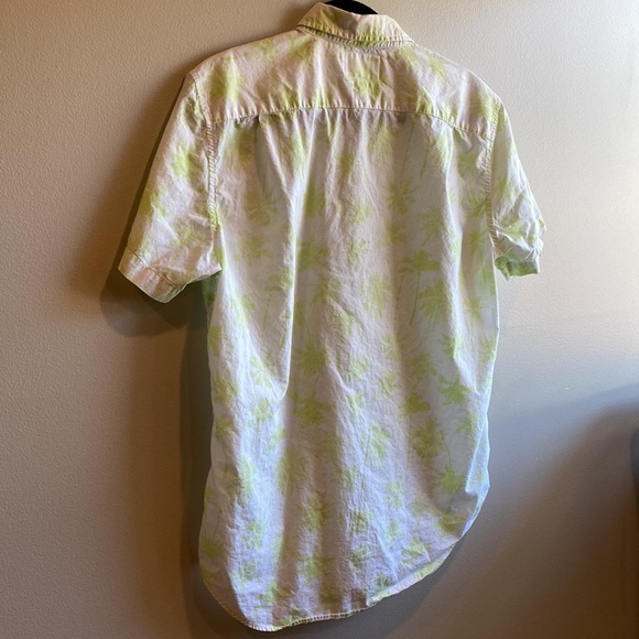 BONOBOS Standard Fit Palm Print Button-Up Size M - Picture 7 of 8